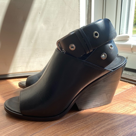 ALL SAINTS Pomola leather heeled sandals - Picture 4 of 8